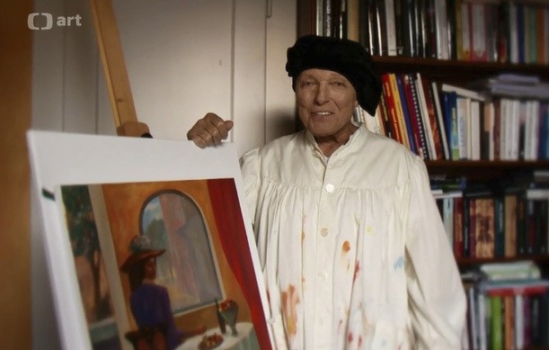 Karel Gott relaxuje maľovaním obrazov.